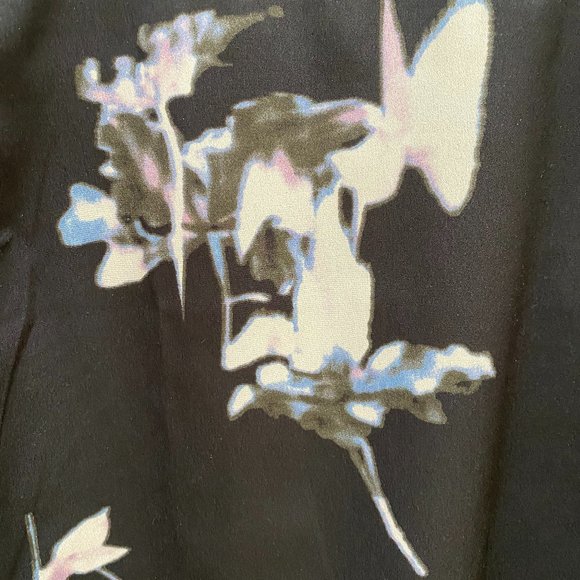 French connection Waterflower Drape 3/4 Sleeve Shirt - Picture 6 of 8